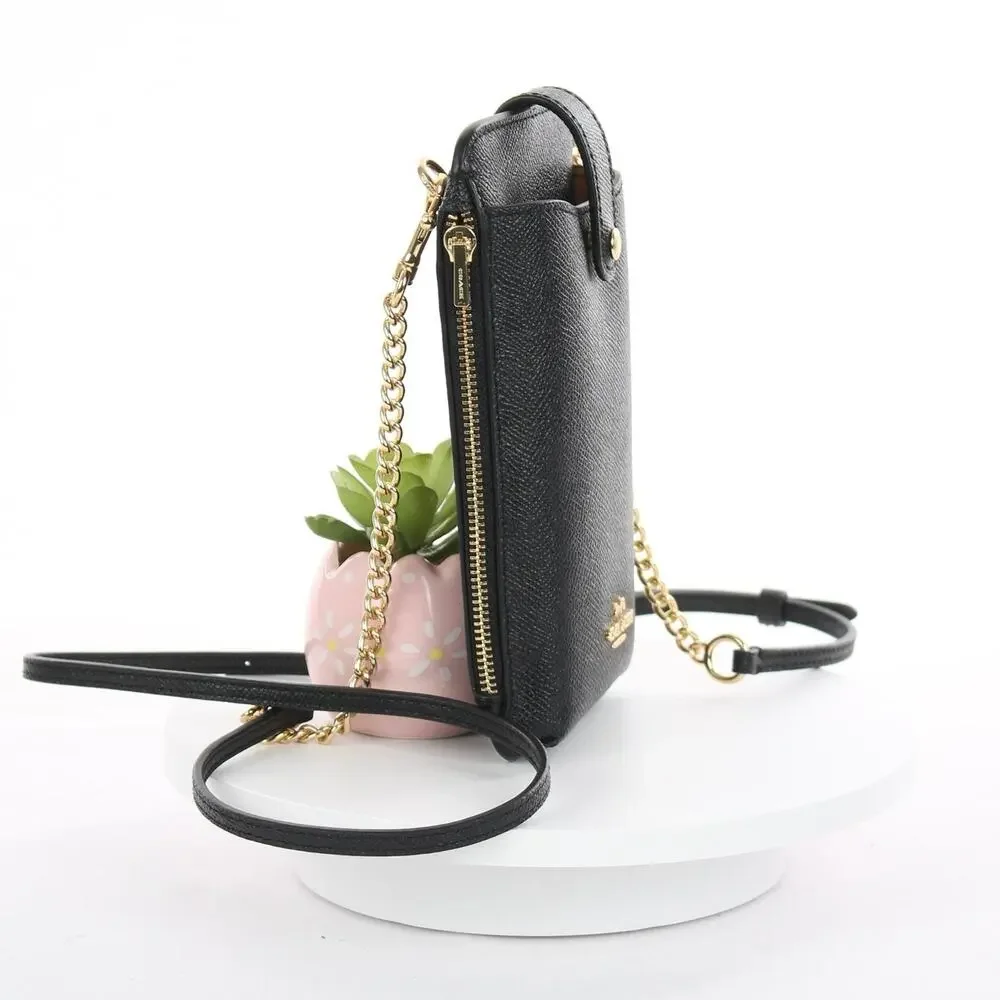 Coach Crossgrain Leather Phone Crossbody Bag